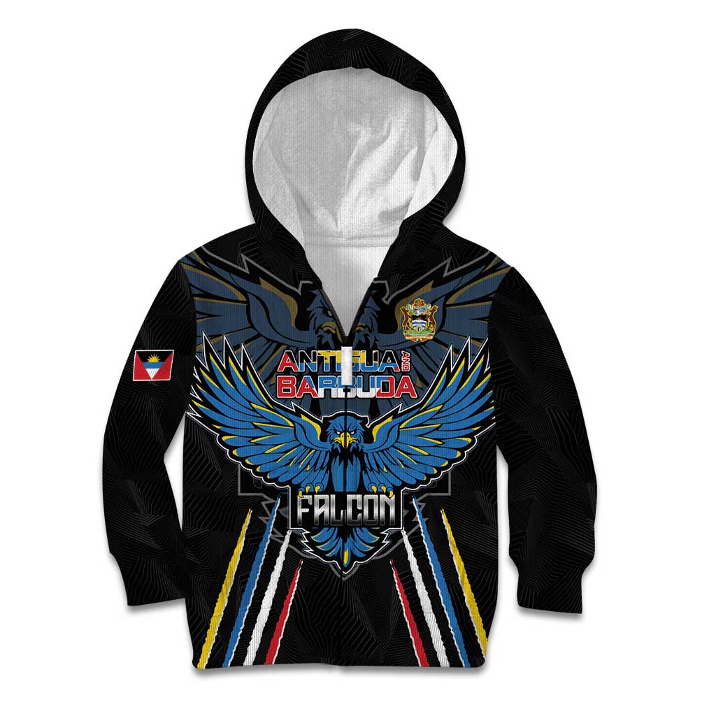 Custom Antigua and Barbuda Cricket Kid Hoodie Come On Falcons