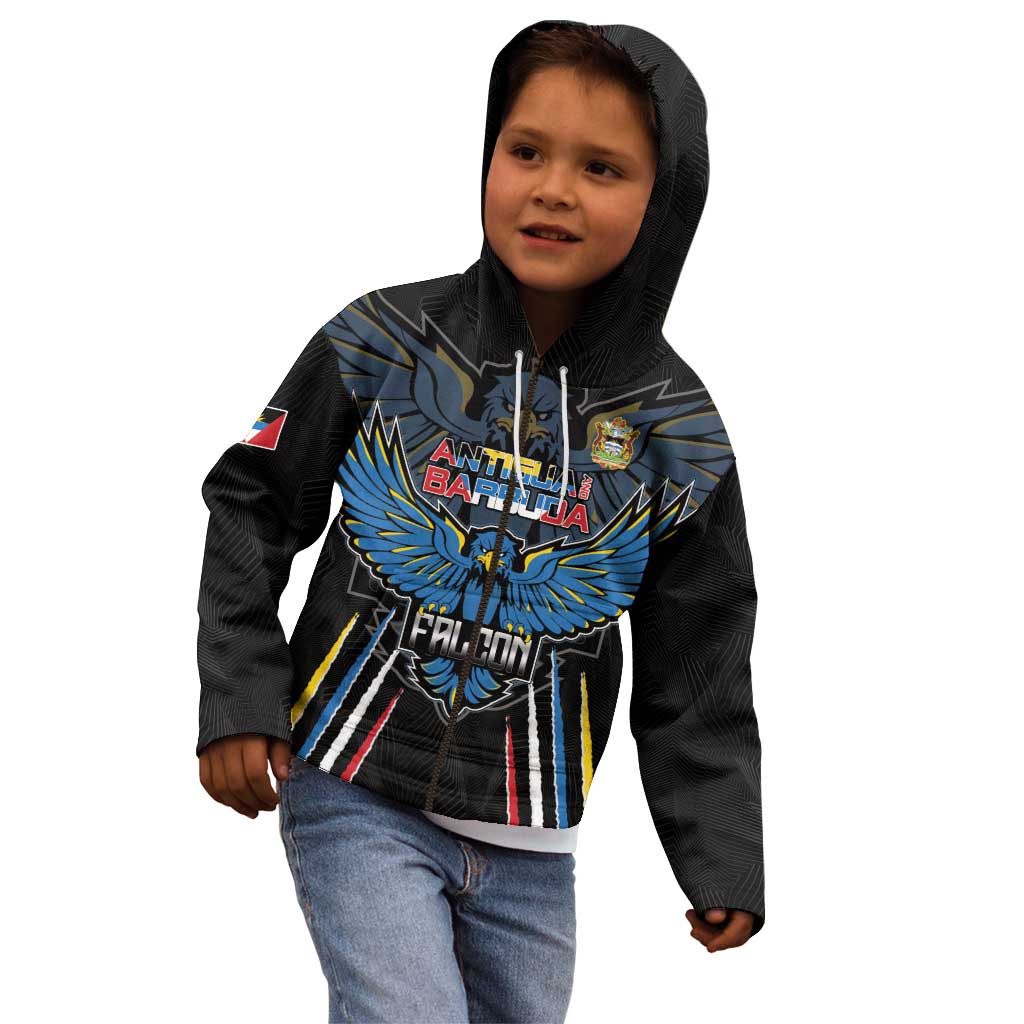 Custom Antigua and Barbuda Cricket Kid Hoodie Come On Falcons