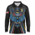 Custom Antigua and Barbuda Cricket Long Sleeve Polo Shirt Come On Falcons