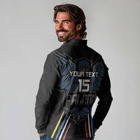 Custom Antigua and Barbuda Cricket Long Sleeve Polo Shirt Come On Falcons