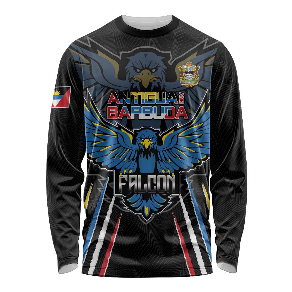 Custom Antigua and Barbuda Cricket Long Sleeve Shirt Come On Falcons