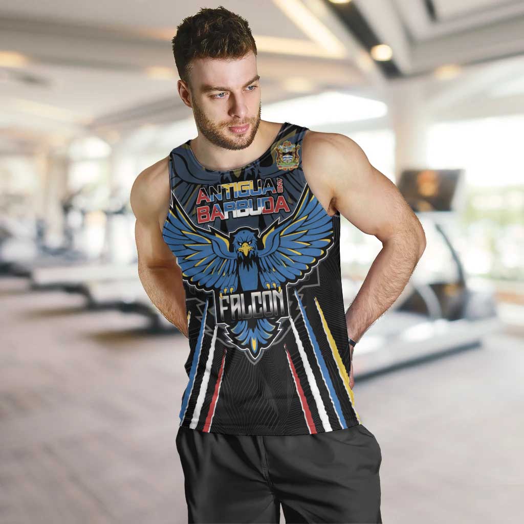 Custom Antigua and Barbuda Cricket Men Tank Top Come On Falcons