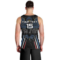 Custom Antigua and Barbuda Cricket Men Tank Top Come On Falcons