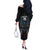 Custom Antigua and Barbuda Cricket Off The Shoulder Long Sleeve Dress Come On Falcons