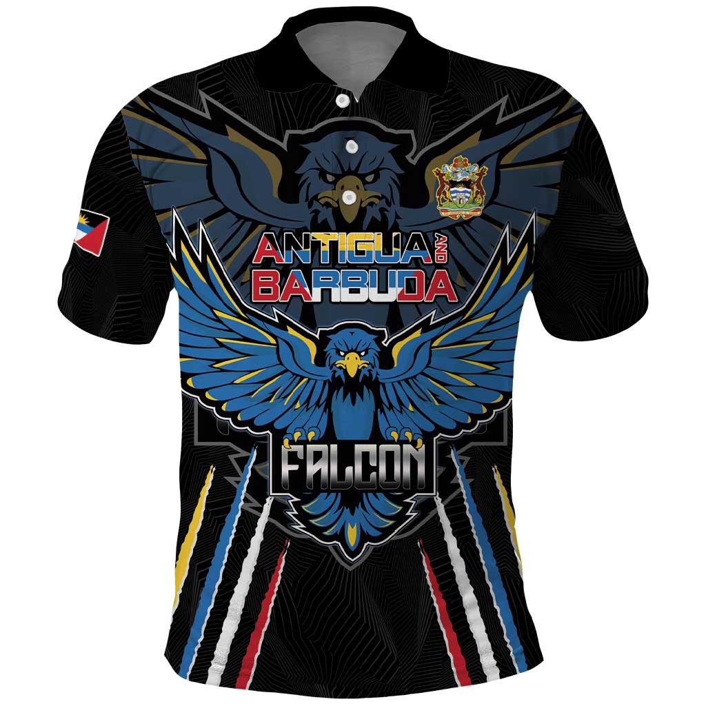 Custom Antigua and Barbuda Cricket Polo Shirt Come On Falcons