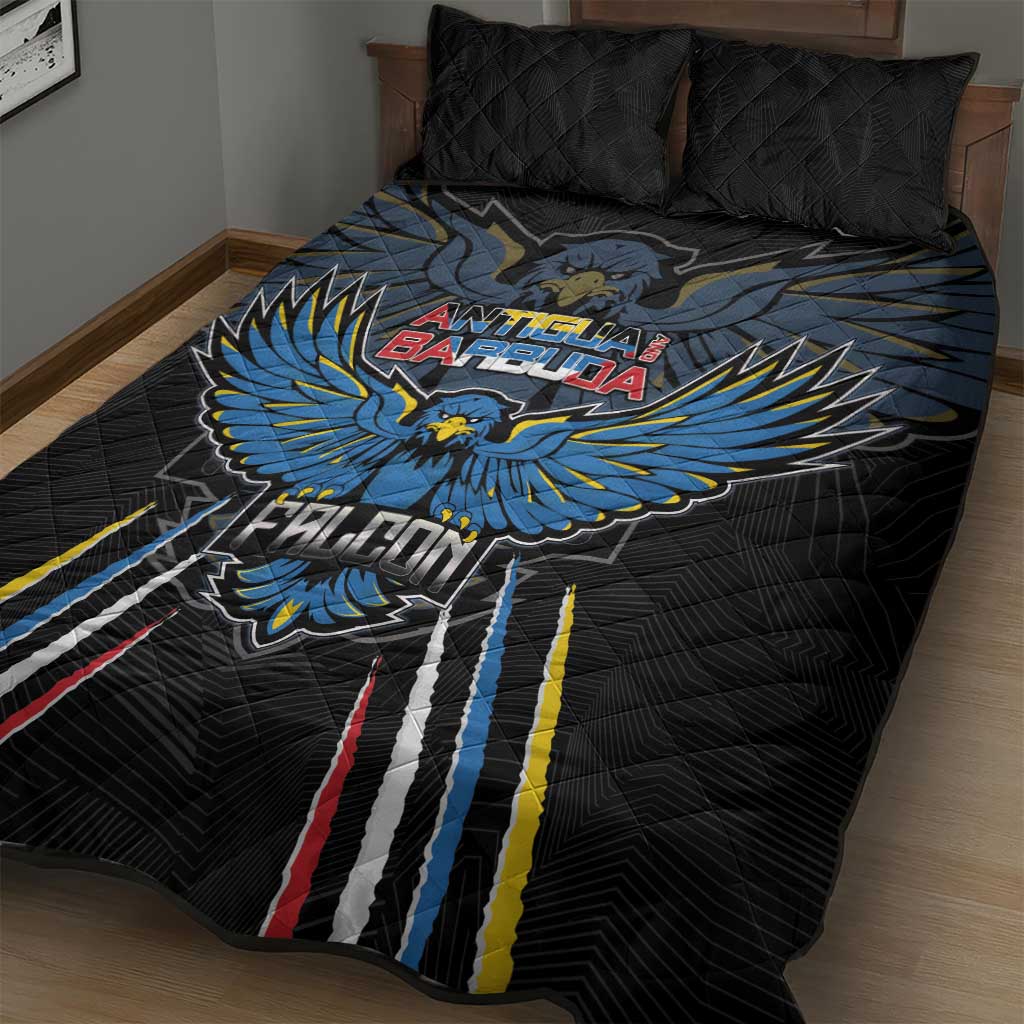 Antigua and Barbuda Cricket Quilt Bed Set Come On Falcons