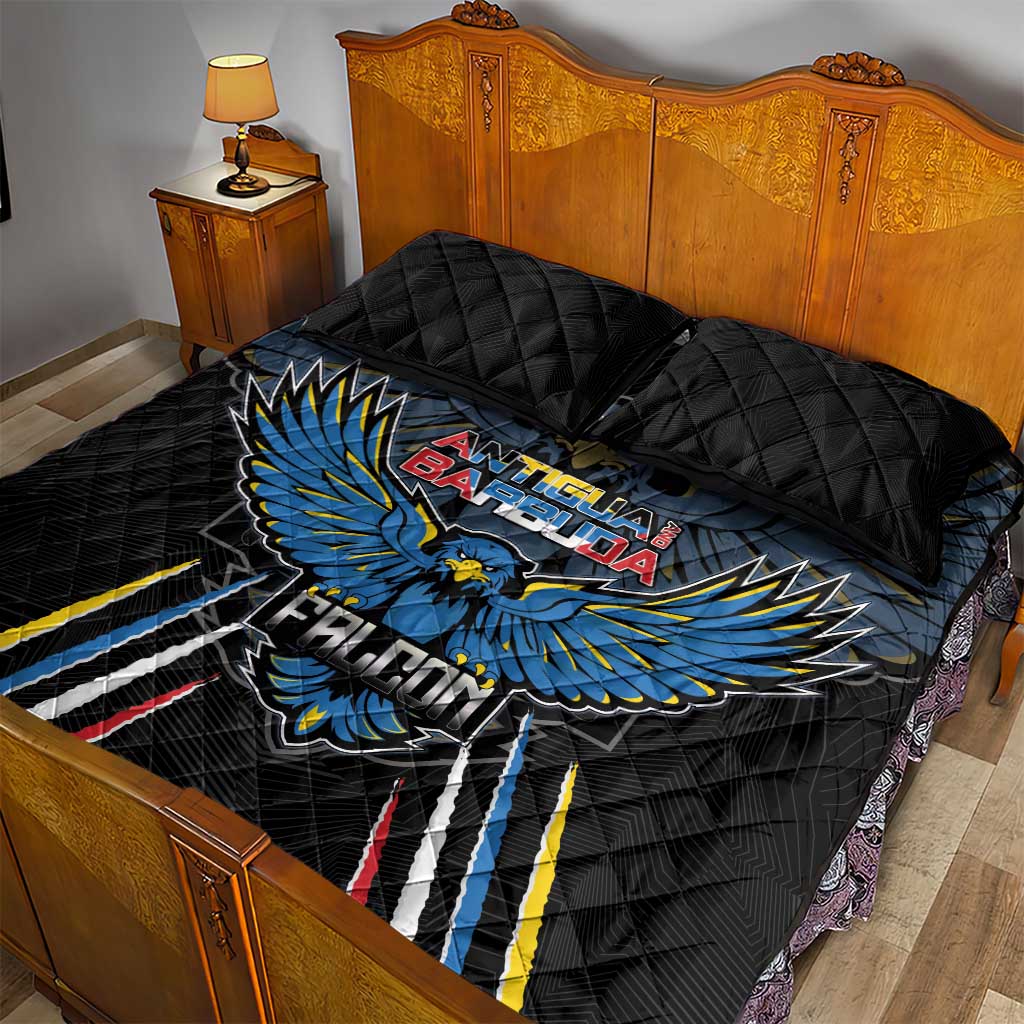 Antigua and Barbuda Cricket Quilt Bed Set Come On Falcons