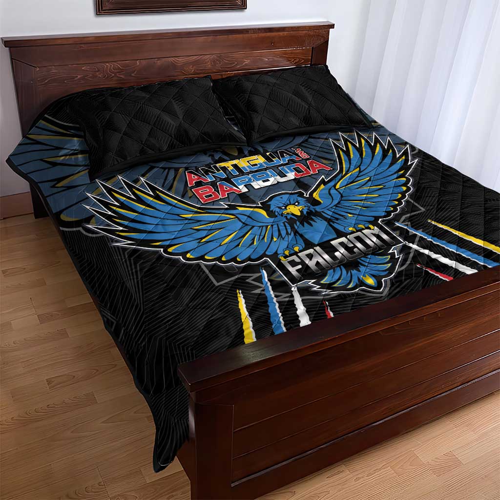 Antigua and Barbuda Cricket Quilt Bed Set Come On Falcons