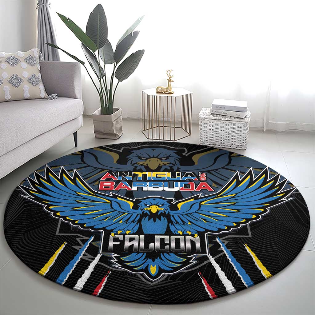 Antigua and Barbuda Cricket Round Carpet Come On Falcons