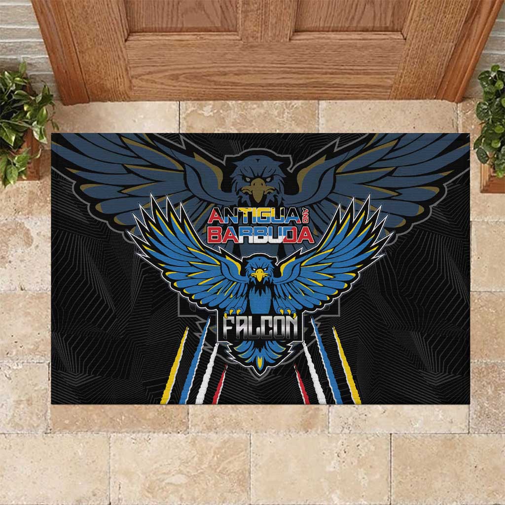 Antigua and Barbuda Cricket Rubber Doormat Come On Falcons