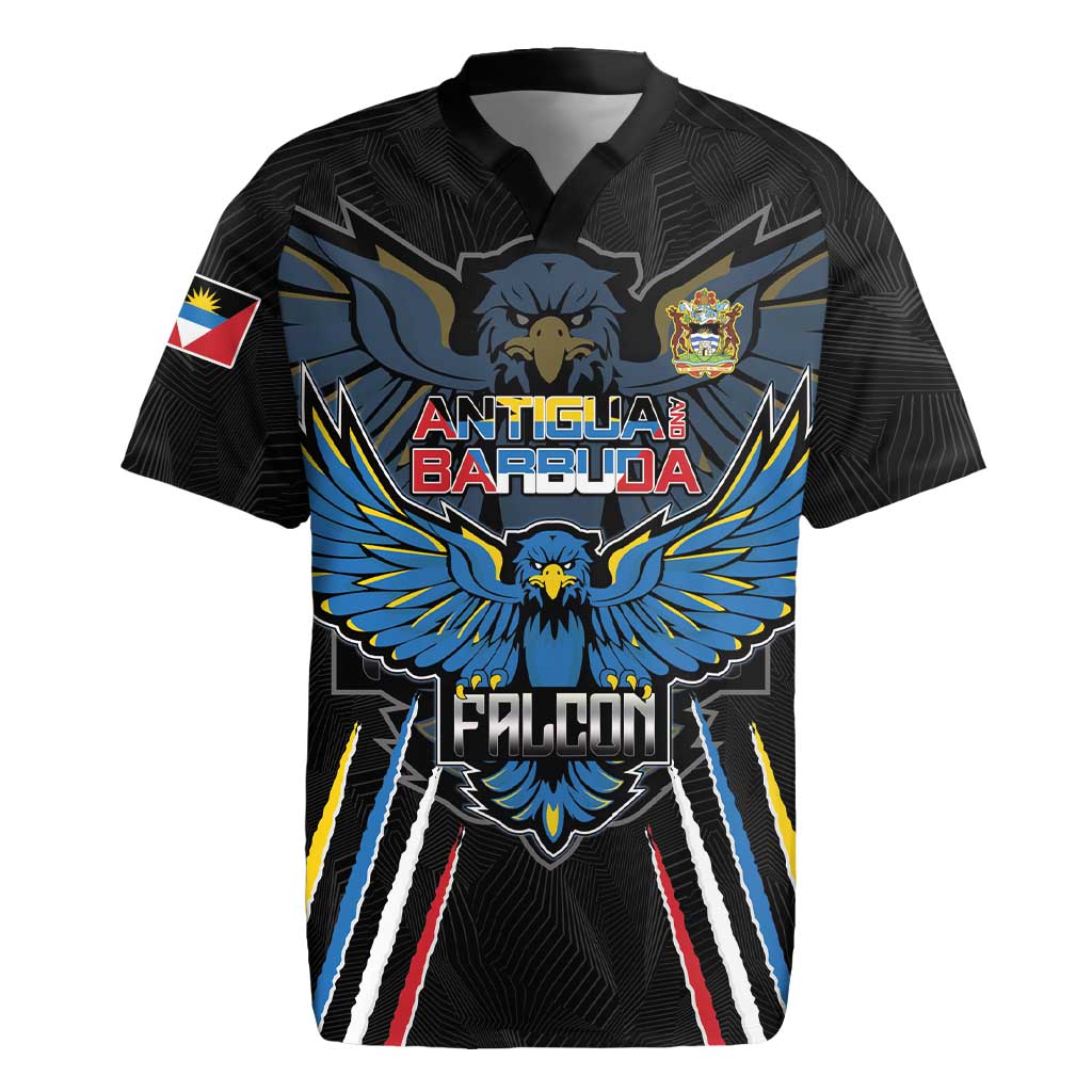 Custom Antigua and Barbuda Cricket Rugby Jersey Come On Falcons