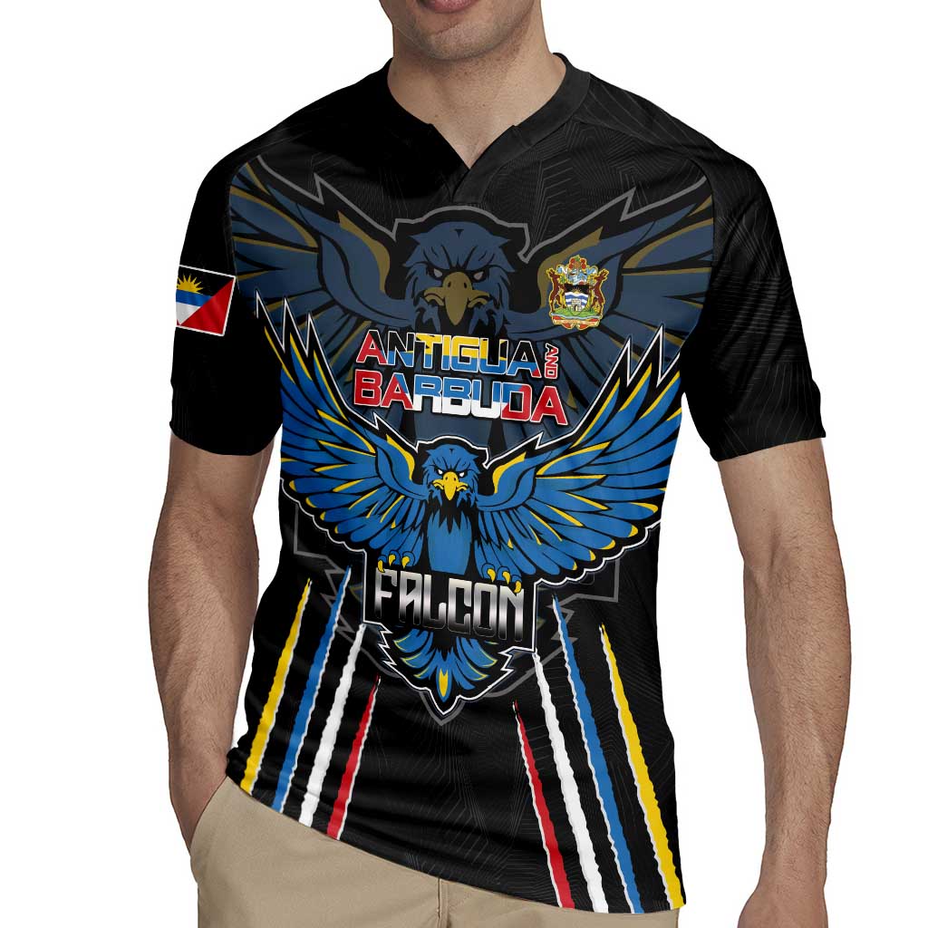 Custom Antigua and Barbuda Cricket Rugby Jersey Come On Falcons