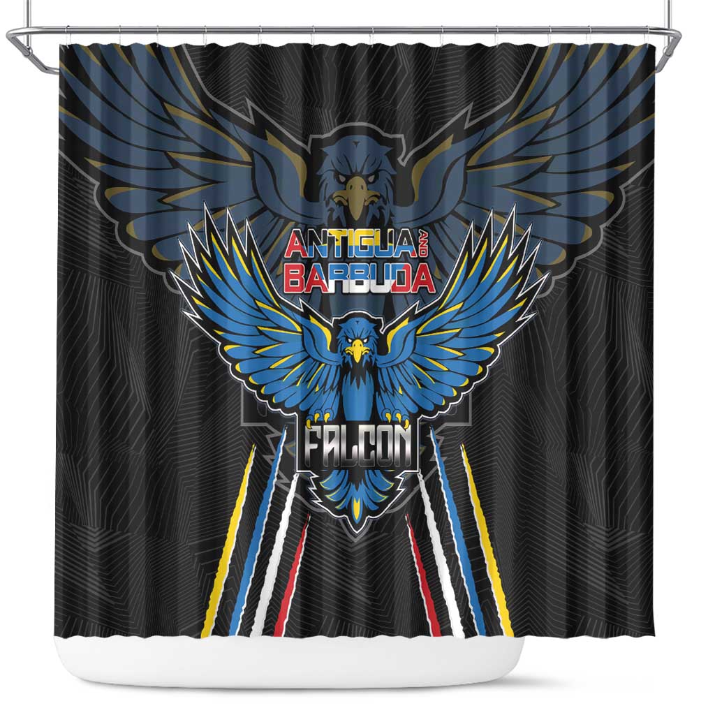 Antigua and Barbuda Cricket Shower Curtain Come On Falcons