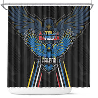 Antigua and Barbuda Cricket Shower Curtain Come On Falcons