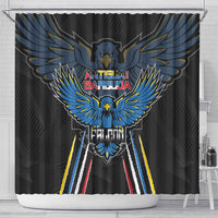 Antigua and Barbuda Cricket Shower Curtain Come On Falcons