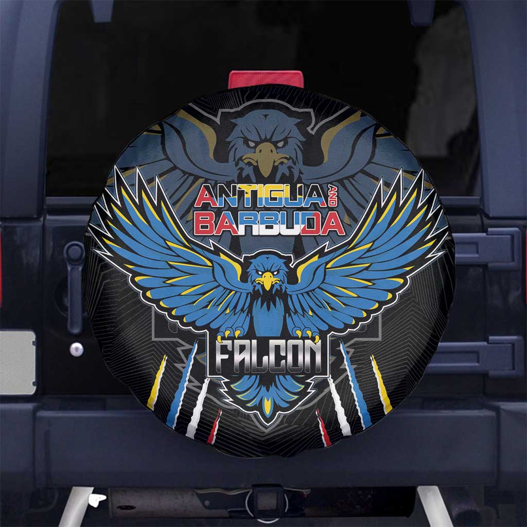 Antigua and Barbuda Cricket Spare Tire Cover Come On Falcons