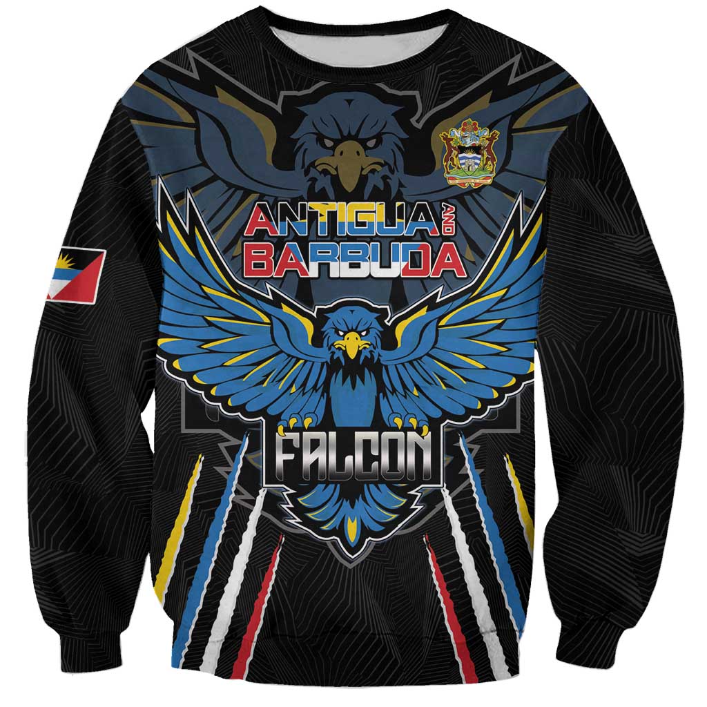 Custom Antigua and Barbuda Cricket Sweatshirt Come On Falcons