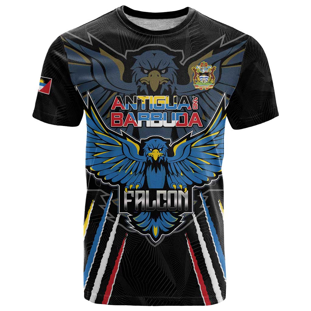 Custom Antigua and Barbuda Cricket T Shirt Come On Falcons
