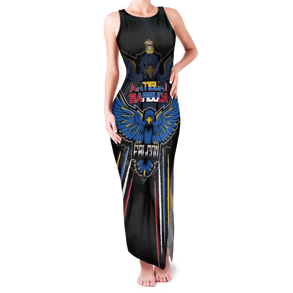 Custom Antigua and Barbuda Cricket Tank Maxi Dress Come On Falcons