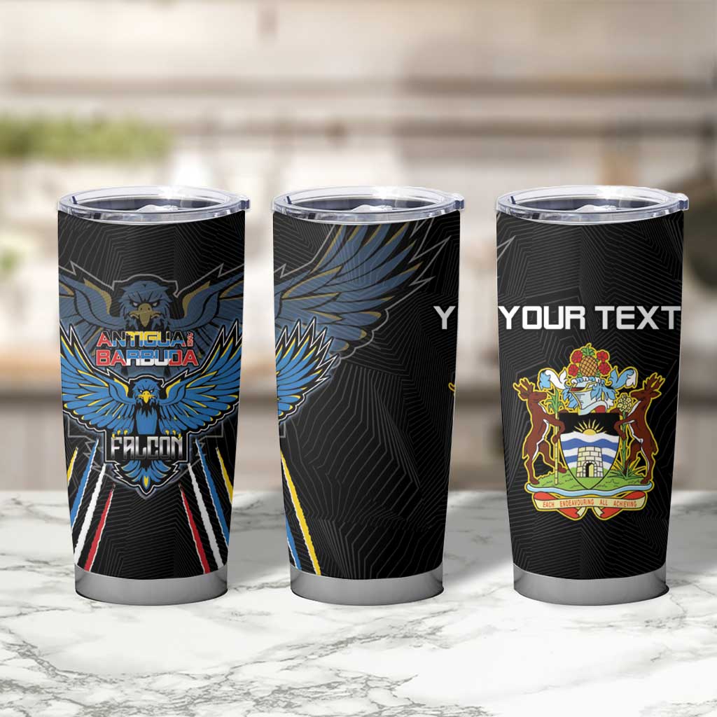 Custom Antigua and Barbuda Cricket Tumbler Cup Come On Falcons