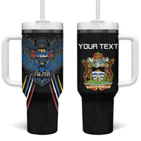 Custom Antigua and Barbuda Cricket Tumbler With Handle Come On Falcons