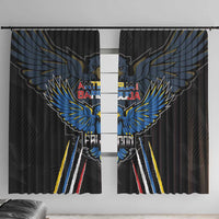 Antigua and Barbuda Cricket Window Curtain Come On Falcons