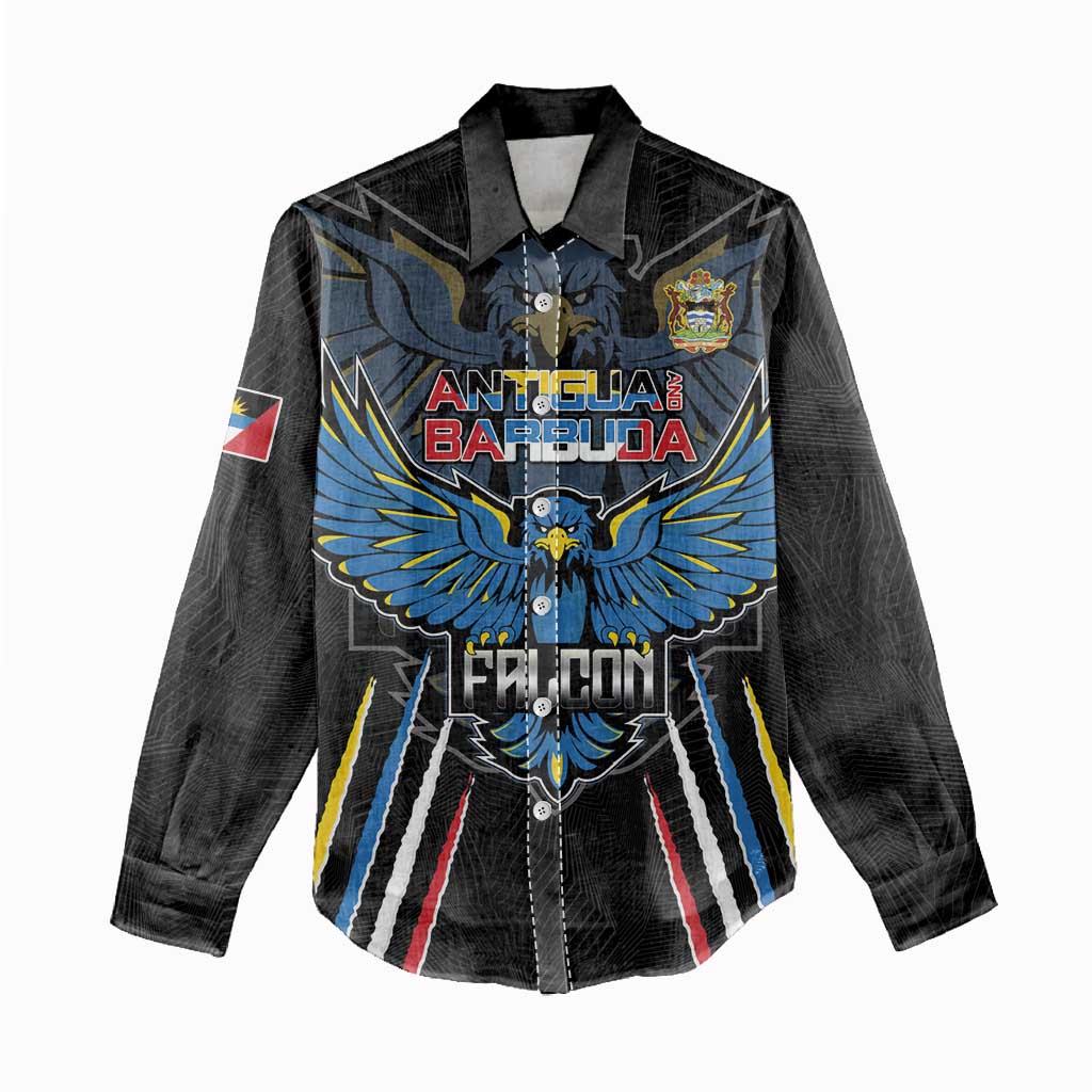 Custom Antigua and Barbuda Cricket Women Casual Shirt Come On Falcons