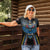 Custom Antigua and Barbuda Cricket Women Polo Shirt Come On Falcons