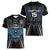 Custom Antigua and Barbuda Cricket Women V-Neck T-Shirt Come On Falcons