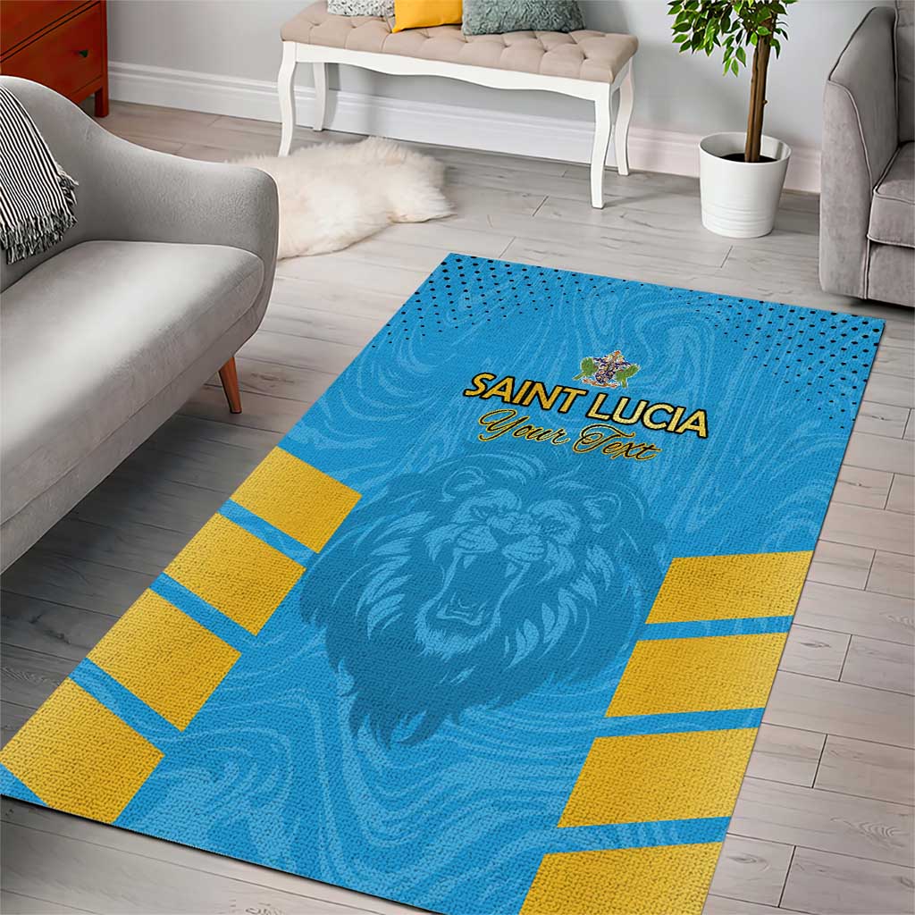 Custom Saint Lucia Cricket Area Rug Go Beinspired