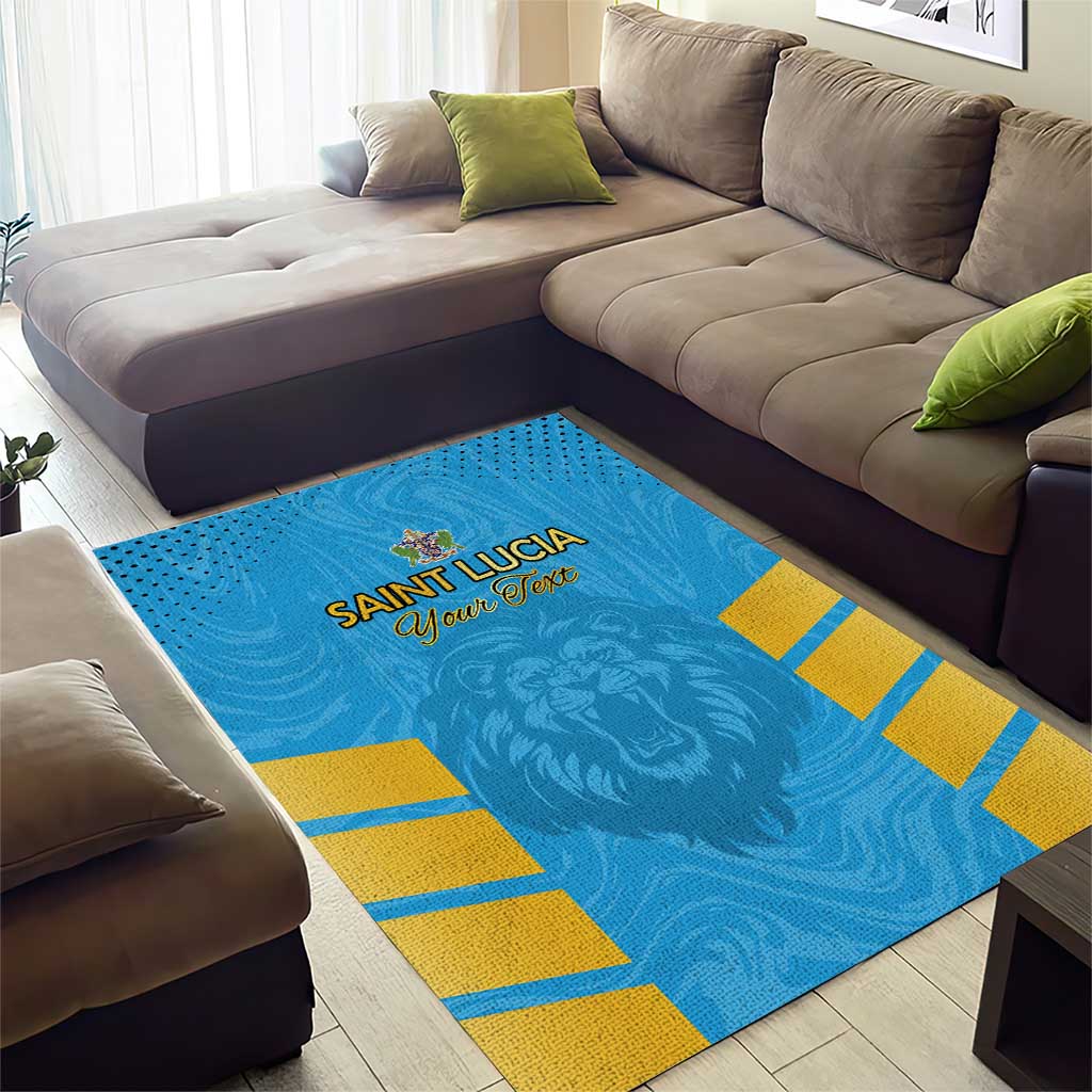 Custom Saint Lucia Cricket Area Rug Go Beinspired