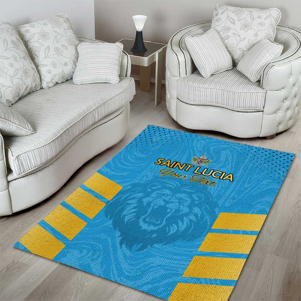 Custom Saint Lucia Cricket Area Rug Go Beinspired