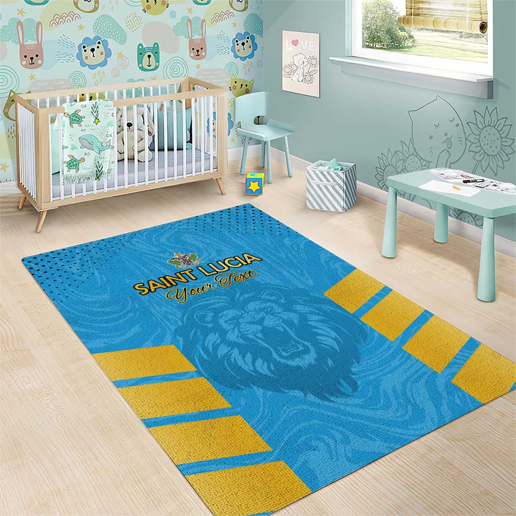 Custom Saint Lucia Cricket Area Rug Go Beinspired