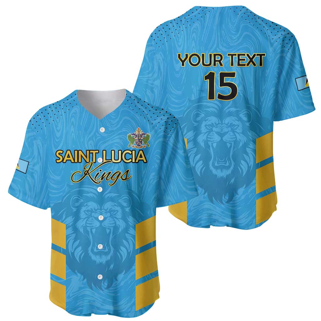 Custom Saint Lucia Cricket Baseball Jersey Go Beinspired