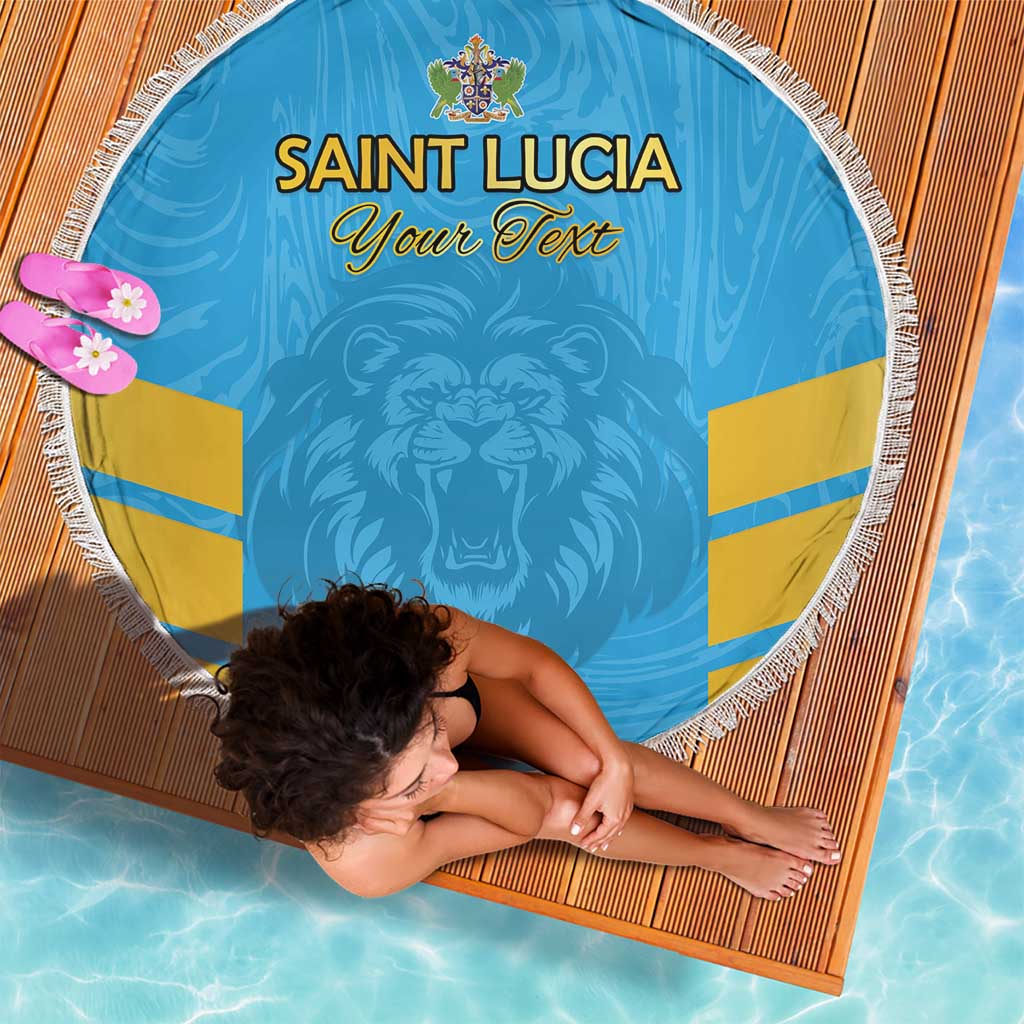 Custom Saint Lucia Cricket Beach Blanket Go Beinspired