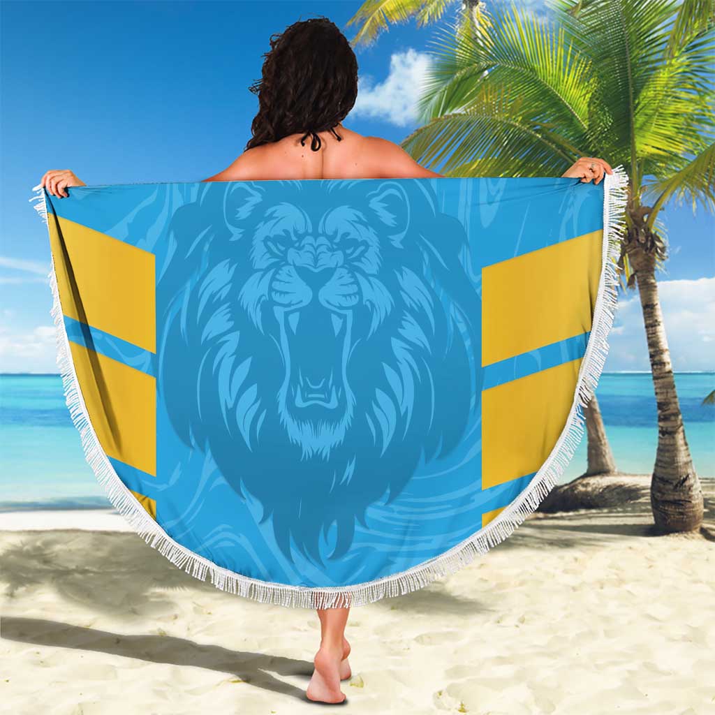 Custom Saint Lucia Cricket Beach Blanket Go Beinspired