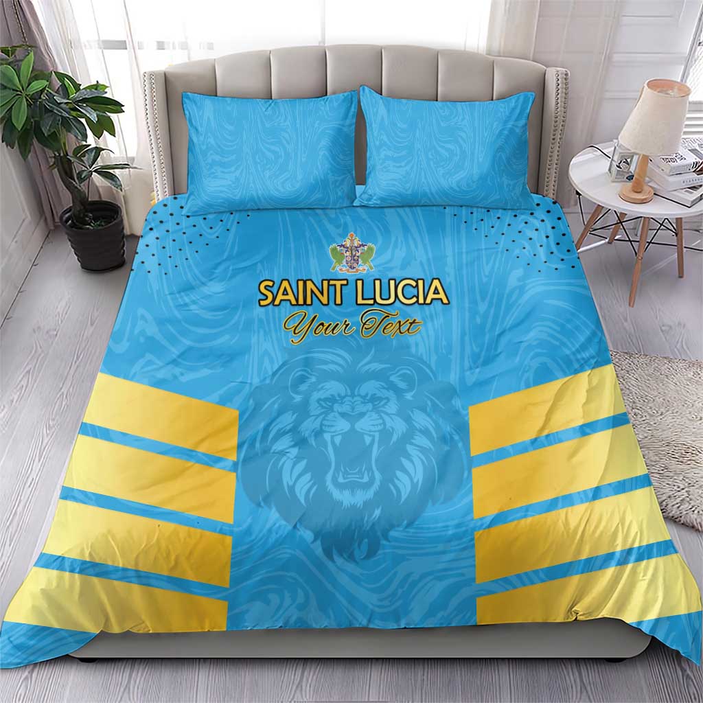 Custom Saint Lucia Cricket Bedding Set Go Beinspired