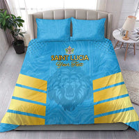 Custom Saint Lucia Cricket Bedding Set Go Beinspired