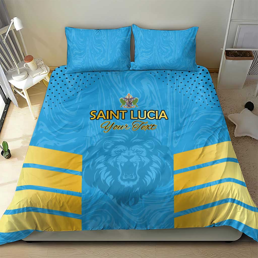 Custom Saint Lucia Cricket Bedding Set Go Beinspired