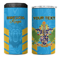 Custom Saint Lucia Cricket 4 in 1 Can Cooler Tumbler Go Beinspired