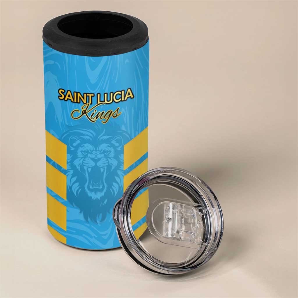 Custom Saint Lucia Cricket 4 in 1 Can Cooler Tumbler Go Beinspired