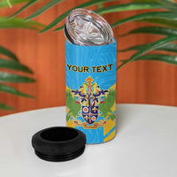 Custom Saint Lucia Cricket 4 in 1 Can Cooler Tumbler Go Beinspired