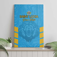 Custom Saint Lucia Cricket Canvas Wall Art Go Beinspired