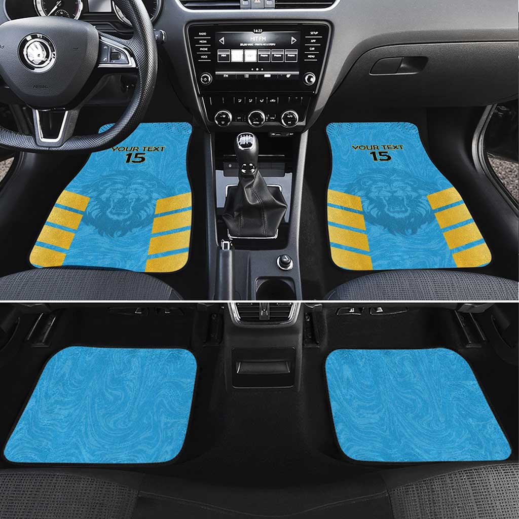 Custom Saint Lucia Cricket Car Mats Go Beinspired