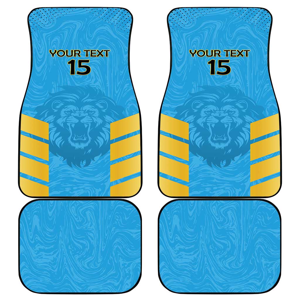 Custom Saint Lucia Cricket Car Mats Go Beinspired