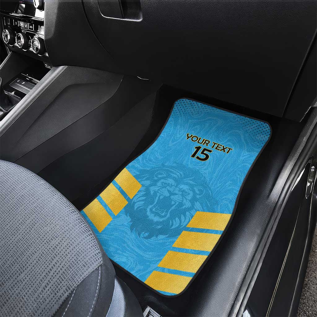 Custom Saint Lucia Cricket Car Mats Go Beinspired