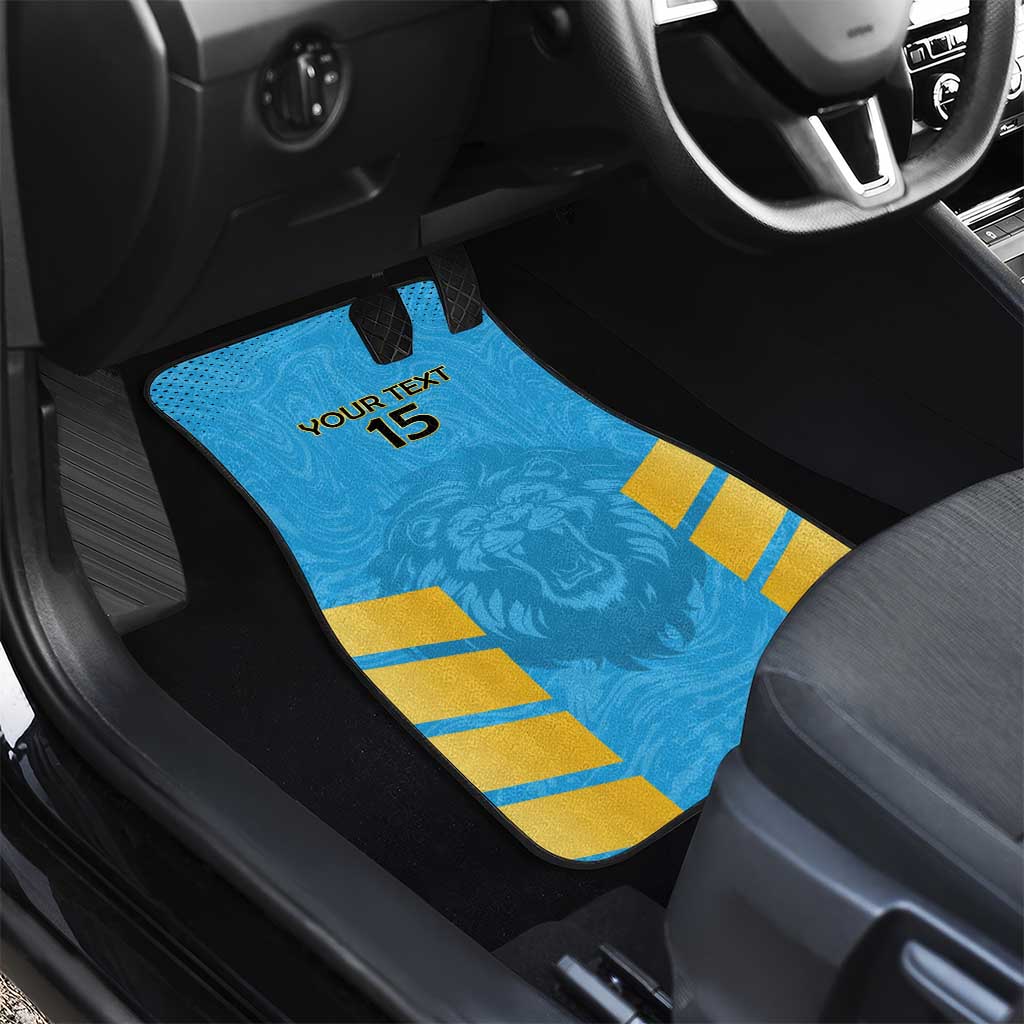 Custom Saint Lucia Cricket Car Mats Go Beinspired