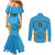 Custom Saint Lucia Cricket Couples Matching Mermaid Dress and Long Sleeve Button Shirt Go Beinspired
