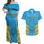 Custom Saint Lucia Cricket Couples Matching Off Shoulder Maxi Dress and Hawaiian Shirt Go Beinspired