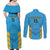Custom Saint Lucia Cricket Couples Matching Off Shoulder Maxi Dress and Long Sleeve Button Shirt Go Beinspired